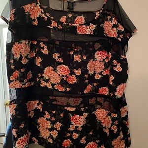 Torrid silk-Mesh tshirt